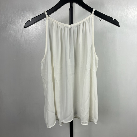 Worthington Tops - NWT Worthington PXS Dressy White Cami Sheer Button Back Career Party Top Blouse